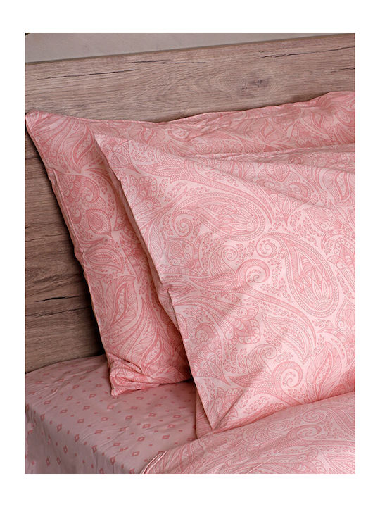 Sunshine Сет Чаршафи 235x270см. Cotton Feelings 2040 Розов 4бр
