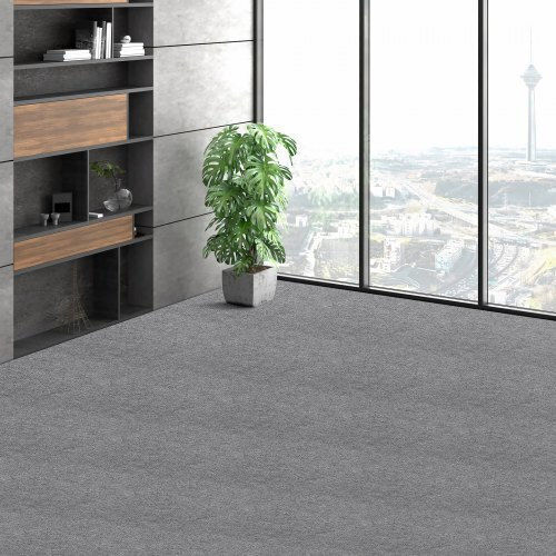 Vevor Teppichfliesen-Aufkleber 24"x24" 9 Stück Hellgrau Zzfkdt2424ycak994v0