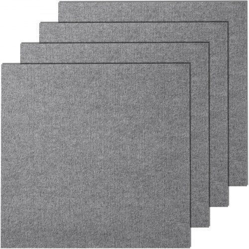 Vevor Teppichfliesen-Aufkleber 24"x24" 9 Stück Hellgrau Zzfkdt2424ycak994v0