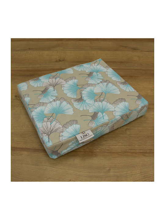Lino Home Sheet Sets Queen 240x260cm. Ventilator Petrol 4pcs