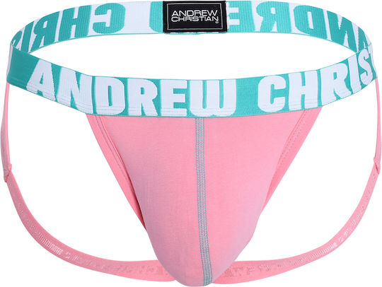 Andrew Christian Ανδρικό Εσώρουχο Jockstrap Ροζ
