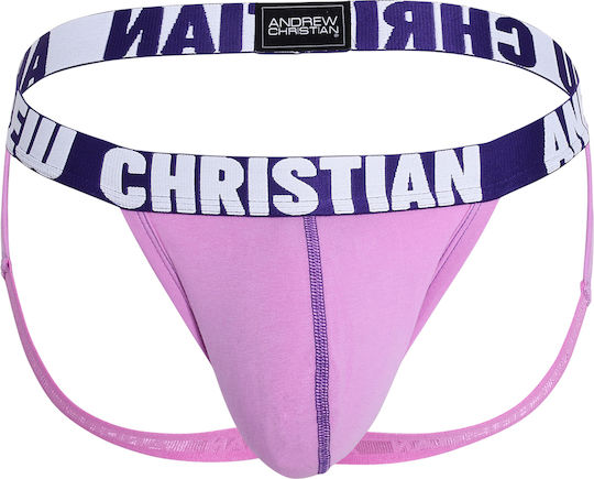 Andrew Christian Ανδρικό Εσώρουχο Jockstrap Μωβ
