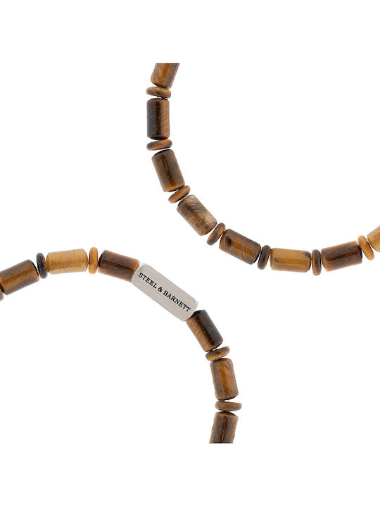 Steel & Barnett Men's Bracelet with Eye Design in Stainless Steel