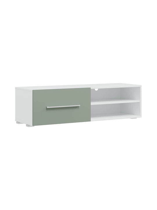 Wohnzimmer TV-Einheit Olive Green mit Beleuchtung