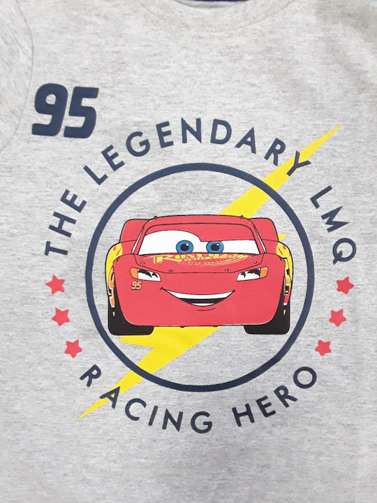 Disney Pijama pentru copii De iarnă Din bumbac Grey Blue Racing Car
