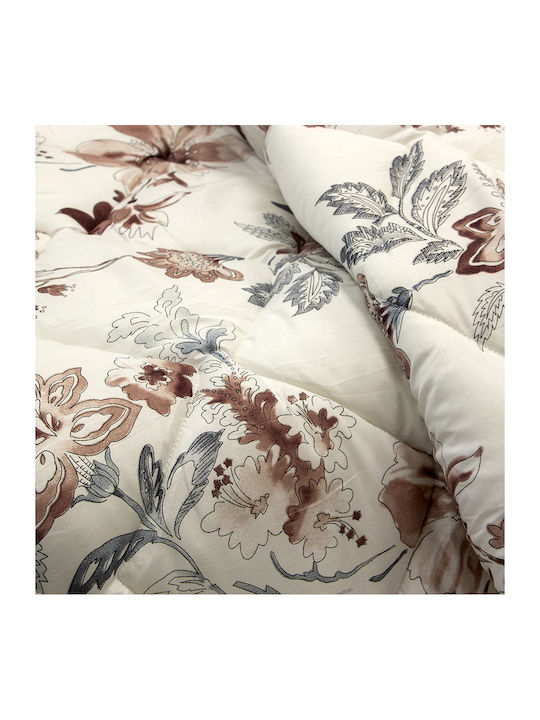 Lino Home Пухено Куинсайз 220x240бр Marigold Бежов 350 г/м²Gsm