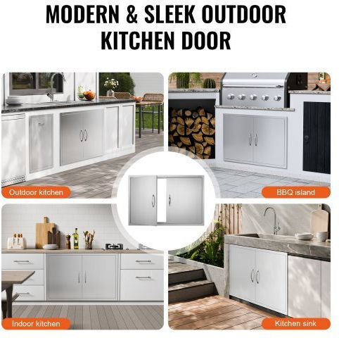 Πόρτα Bbq Νησίδας 990x660 Mm Ανοξείδωτη Vevor Εξωτερική Κουζίνα Smmbscjmys39maf9xv0