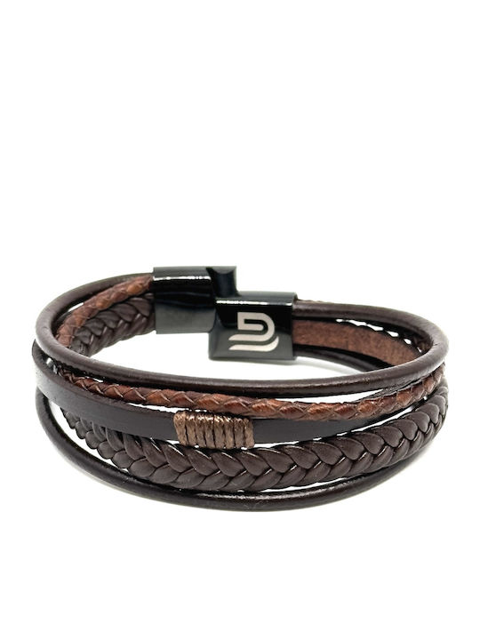 Legend Accessories Βραχιόλι από Δέρμα 21cm