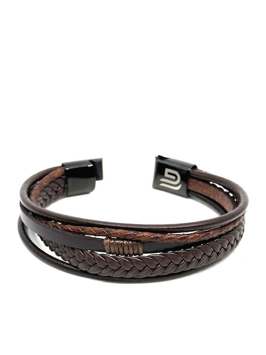 Legend Accessories Βραχιόλι από Δέρμα 21cm