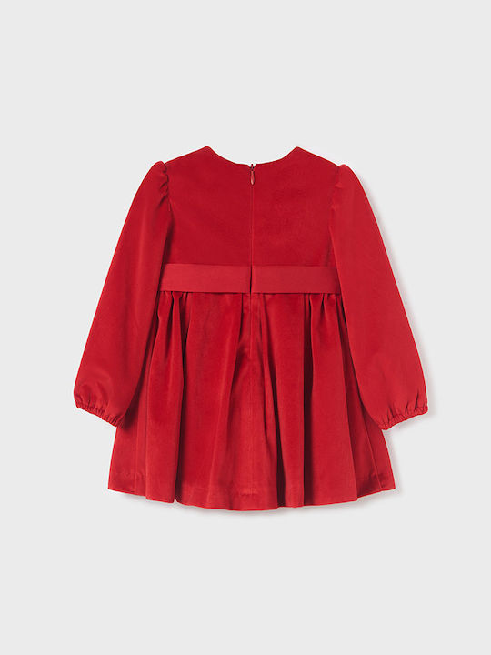 Abel & Lula Children's Dress Velvet Red