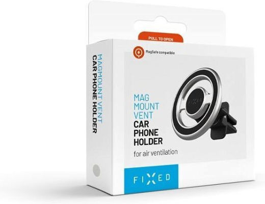 Fixed Car Mobile Mount with Magnet MagSafe Silver