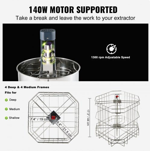 Vevor Δοχείο Μελιού DDYM185140W48NZJGV2