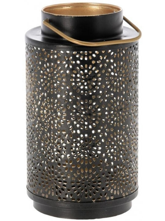 Koopman Christmas Metallic Black Lantern 16x9.4cm