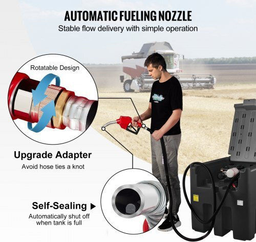 Vevor Tank für Wasser / Benzin Zylindrisch Vertikal 439Es