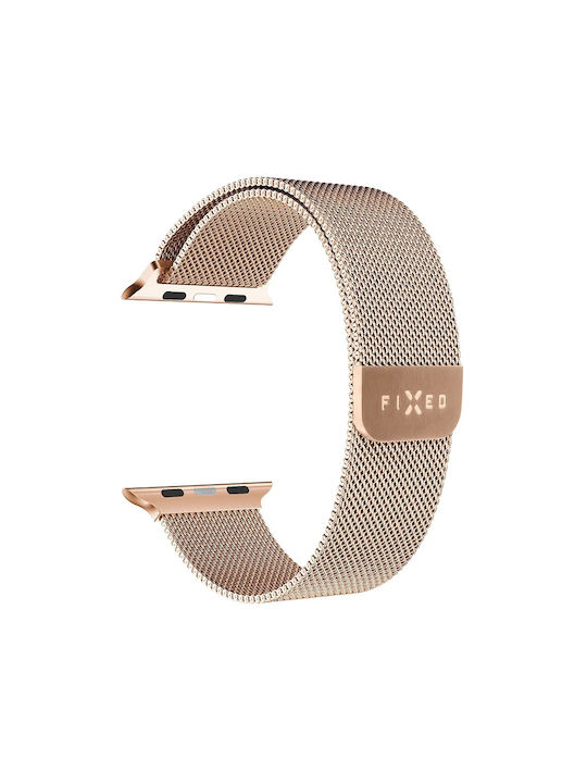 Curea Apple Watch 1 2 3 4 5 6 7 8 9 10 Se Se 2 38 40 41 42mm Curea Fixă din Plasă Aur Roz Curea Apple Watch 1 2 3 4 5 6 7 8 9 10 Se Se 2 38 40 41 42mm Curea Fixă din Plasă Aur Roz