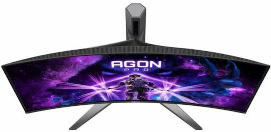 AOC AG346UCD Ultrawide QD-OLED HDR Curved Monitor 34" QHD 3440x1440 175Hz με Χρόνο Απόκρισης 0.03ms GTG
