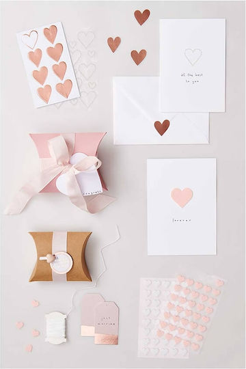 Αυτοκόλλητα Καρδιές Rose Gold