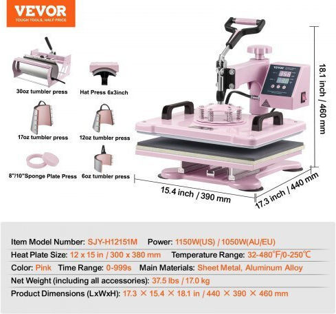 Vevor Wärmepresse