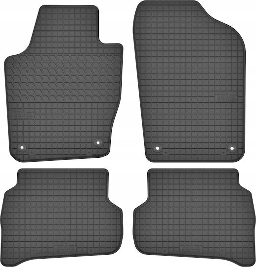 Carner Set of Front and Rear Mats 4pcs for Seat Ibiza Volkswagen Polo Black