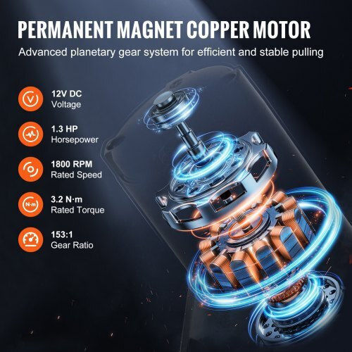 Electric Winch Vevor 4000 Lb Steel Cable Ip55 Waterproof Remote Control Atvgssjpyxwxejrpbv9