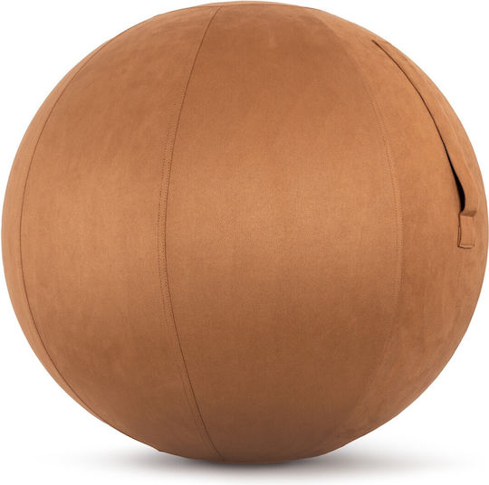Κάλυμμα Μπάλα Γυμναστικής Amila Gymball 65cm Sueded Καφέ 96791