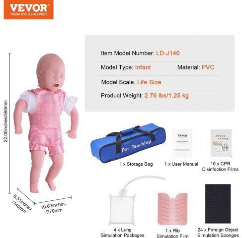 Vevor Infant CPR Choking Manikin Hlrtmxhmlkjjjj52cv0