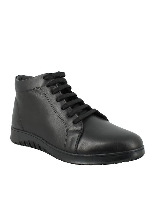 Leather Women's Ankle Boots Black