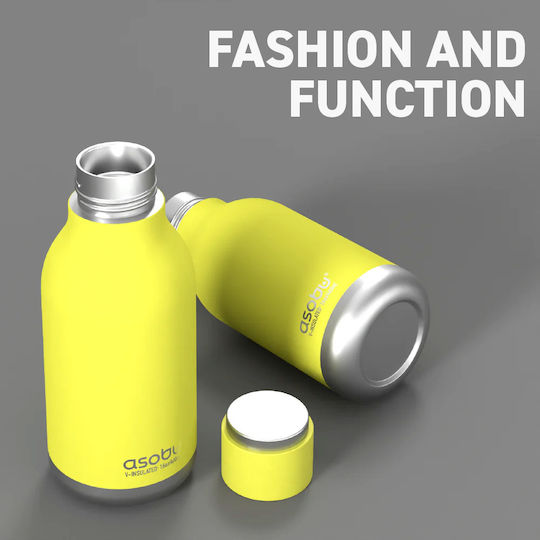 Asobu Urban Bottle Thermos Stainless Steel 473ml Lime