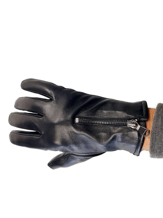 Guy Laroche Men's Leather Gloves Black