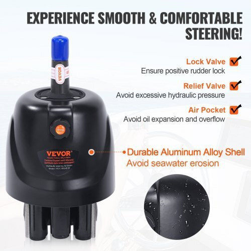 Vevor Hydraulic Steering Set for Boats 300hp Xwyyfxbdjtj37vr7hv0