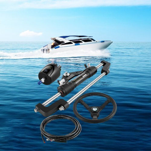 Vevor Hydraulic Steering Set Boats 300hp Yydjhk6400a-3tj10v0