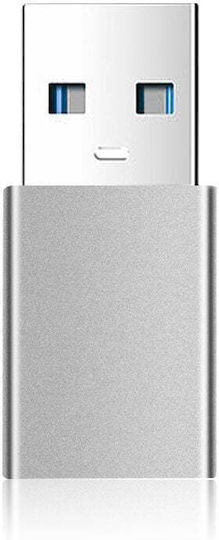 Fixed KF2341366 Конвертор USB-A мъжки към USB-C женски Сив
