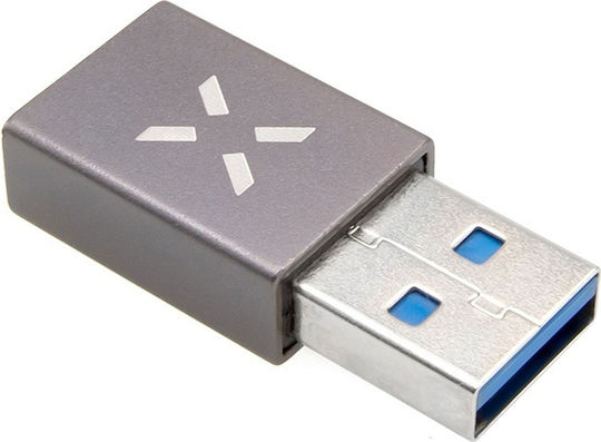 Fixed KF2341366 Конвертор USB-A мъжки към USB-C женски Сив