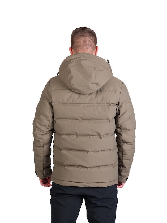 Northfinder Men's Winter Jacket Puffer Brown