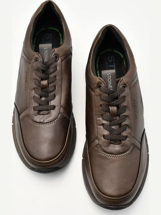 Leder Herren Freizeitschuhe Braun