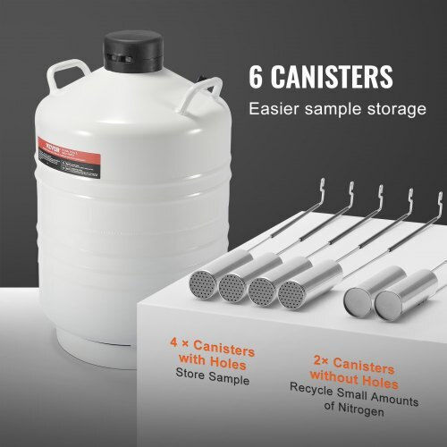 Vevor 30L Liquid Nitrogen Container 6 Canisters Czxydg30l000qll0hv0