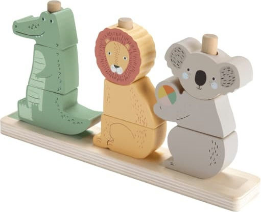 Fisher Price Stacking Toy Animals made of Wood for 12++ Months