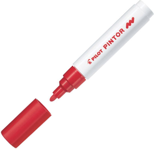 Pilot Paint Pintor Medium Permanent Marker 1.4mm Red