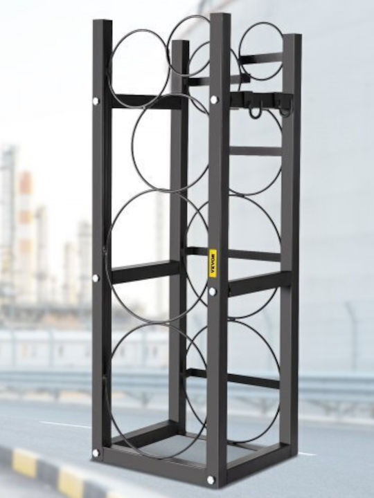 Vevor Free Standing Metallic Wine Cabinet Gray 89.5x31.9x9.2cm
