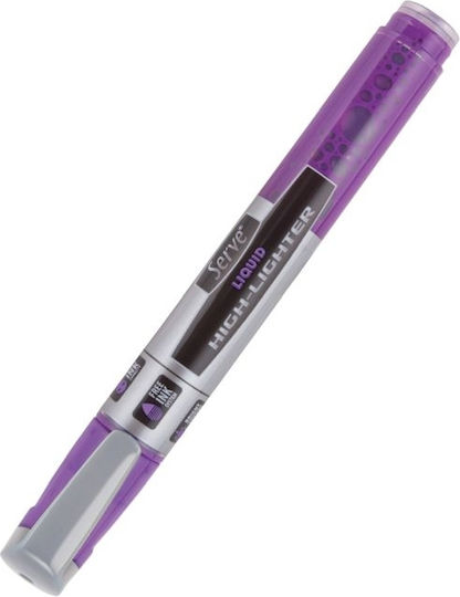 Serve Liquid Μαρκαδόρος Υπογράμμισης Μοβ (neon) 5.5mm