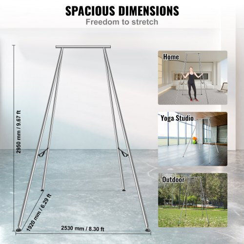 Vevor Aerial Yoga Frame 2.95m 250kg Chrome-Plated Steel Indoor Outdoor Kj293m000000q9l4jv0