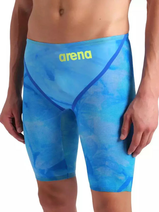 Arena 006314-140 Bărbătesc Costum de Baie de Competiție Jammer pentru Înot Albastru