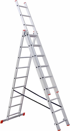 Leiter Aluminium mit 3x7 Stufen 200cm