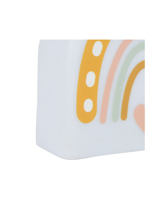 Led Kids Decorative Lamp White 10x4.5x10.5εκ.