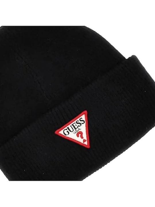 Beanie Unisex Σκούφος Πλεκτός σε Μαύρο χρώμα