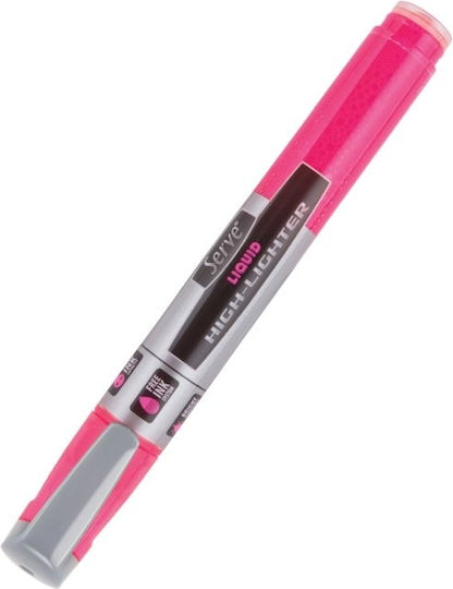 Serve Liquid Μαρκαδόρος Υπογράμμισης Neon Ροζ 5.5mm