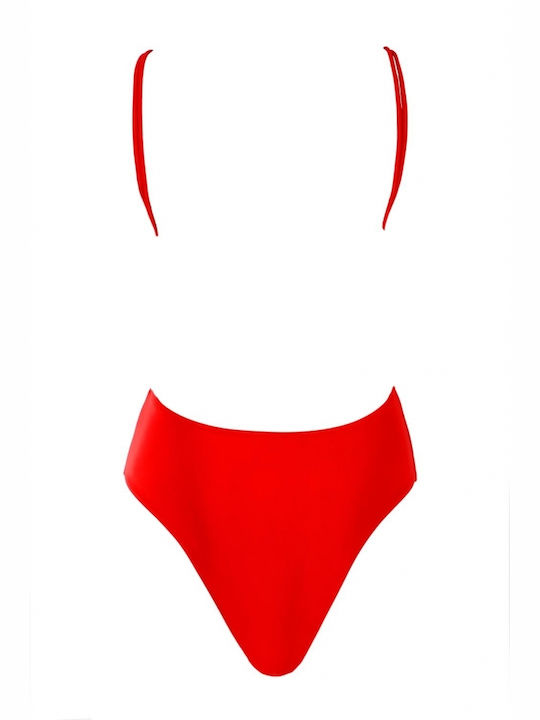 Luigi One-Piece Swimsuit with Padding RED