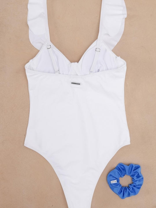 One Piece Swimsuit White