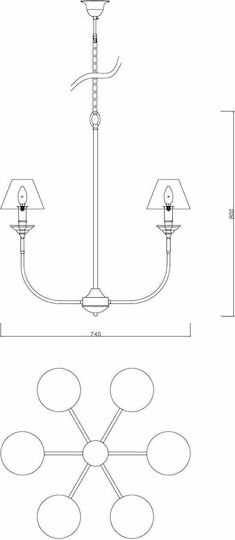 Light Prestige Glamour Pendant Light Black with Socket E14, E.14 74x74x150cm