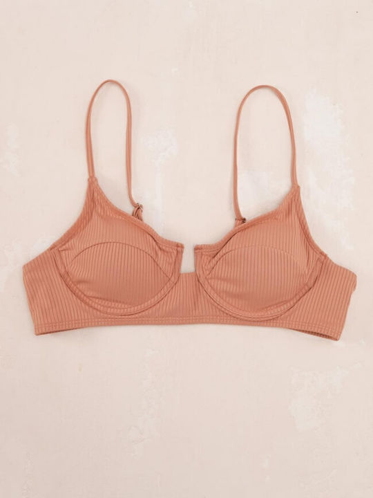 Gigi Bikini Σουτιέν με Ενίσχυση Μπεζ